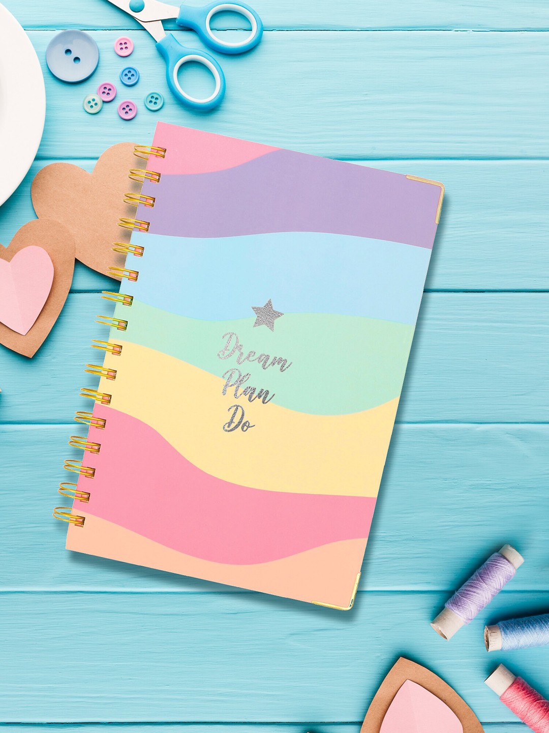 

Doodle Purple & Pink Dreams Plan Do Printed Notebook