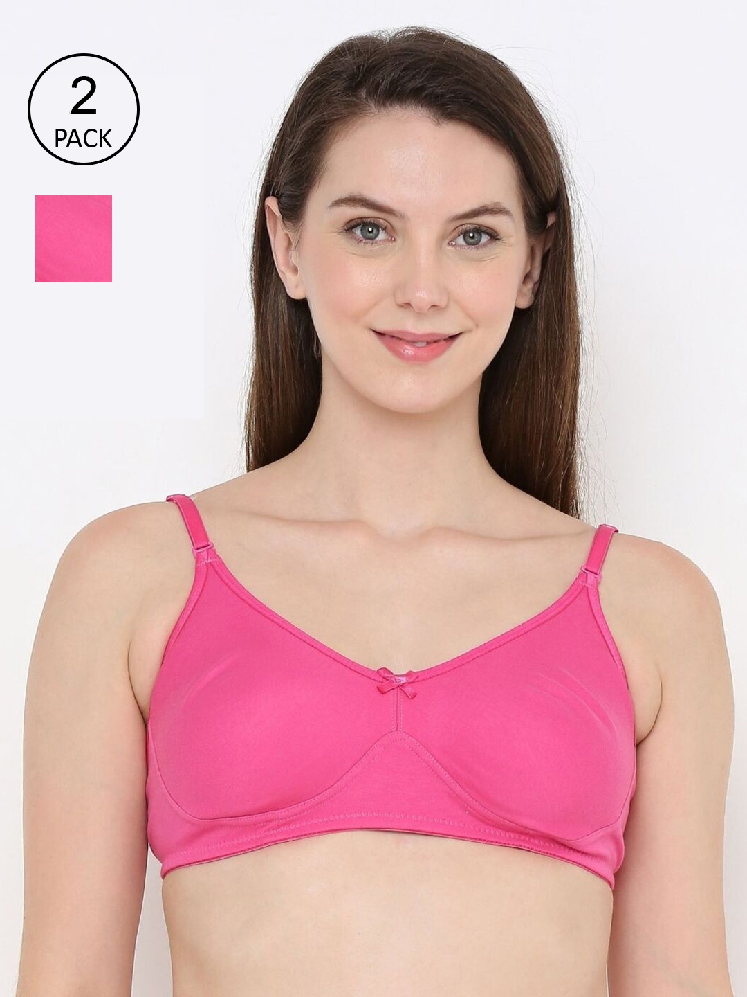 

Berrys Intimatess Pack of 2 Pink Solid Everyday Bras