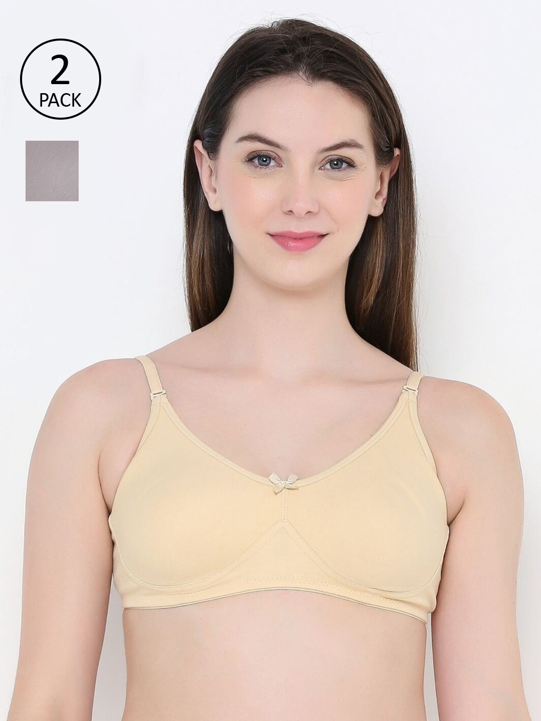 

Berrys Intimatess Beige & Grey Pack Of 2 Everyday Bra