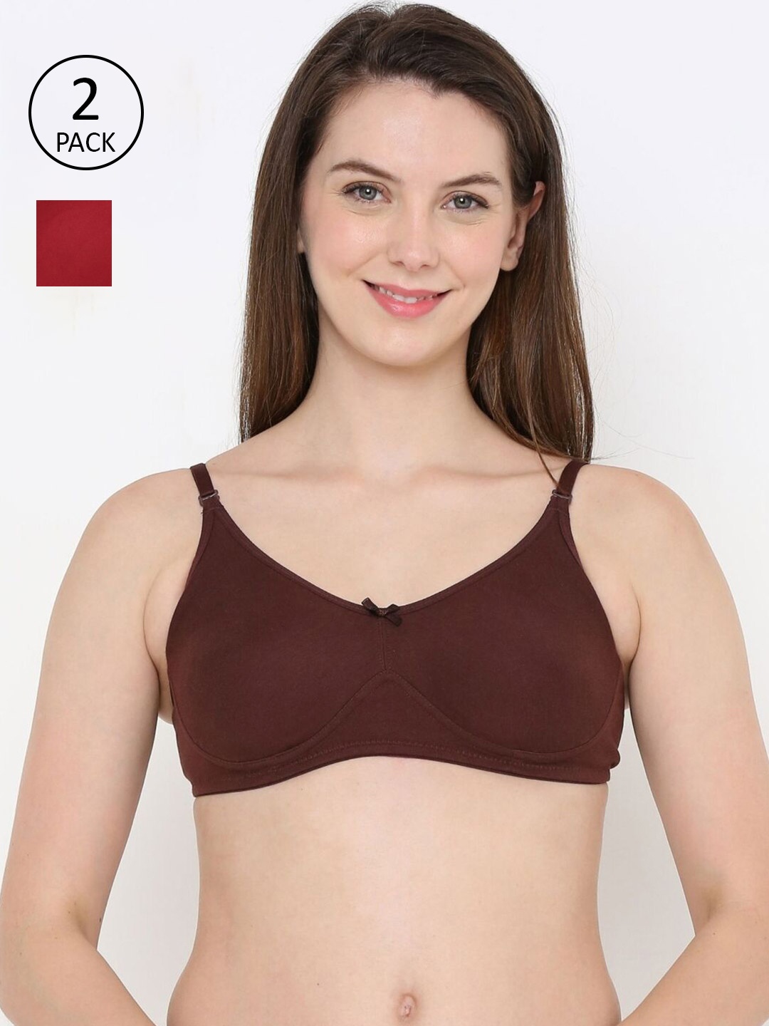 

Berrys Intimatess Brown & Maroon Bra