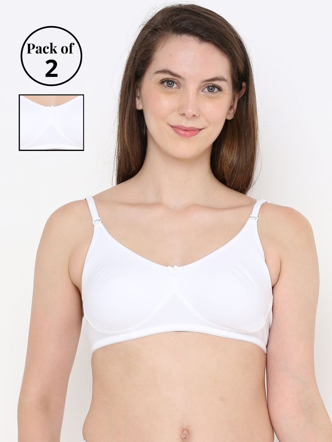 

Berrys Intimatess White Set Of 2 Non Padded Multiway Everyday Bra