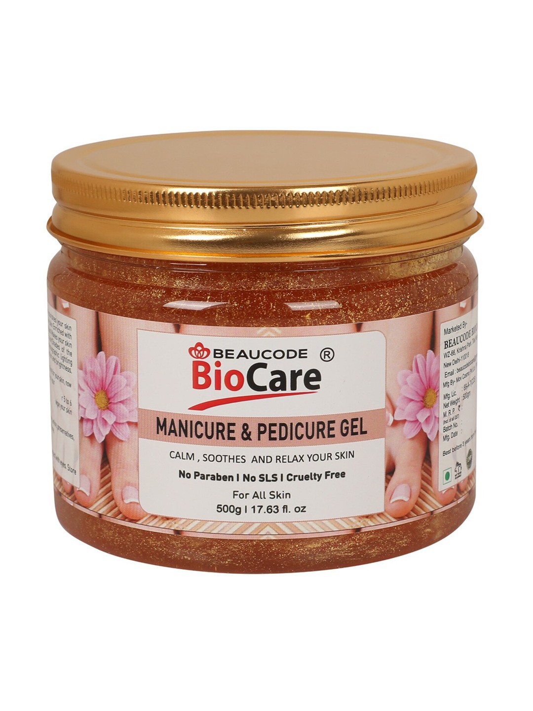 

BEAUCODE BIOCARE Manicure & Pedicure Gel 500g, Brown