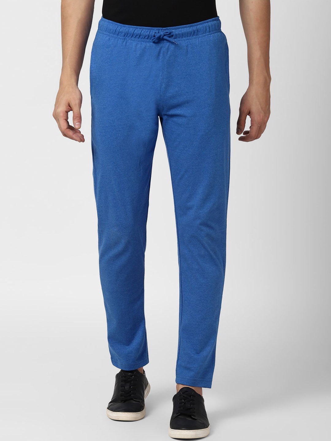 

Peter England Men Blue Solid Track Pants