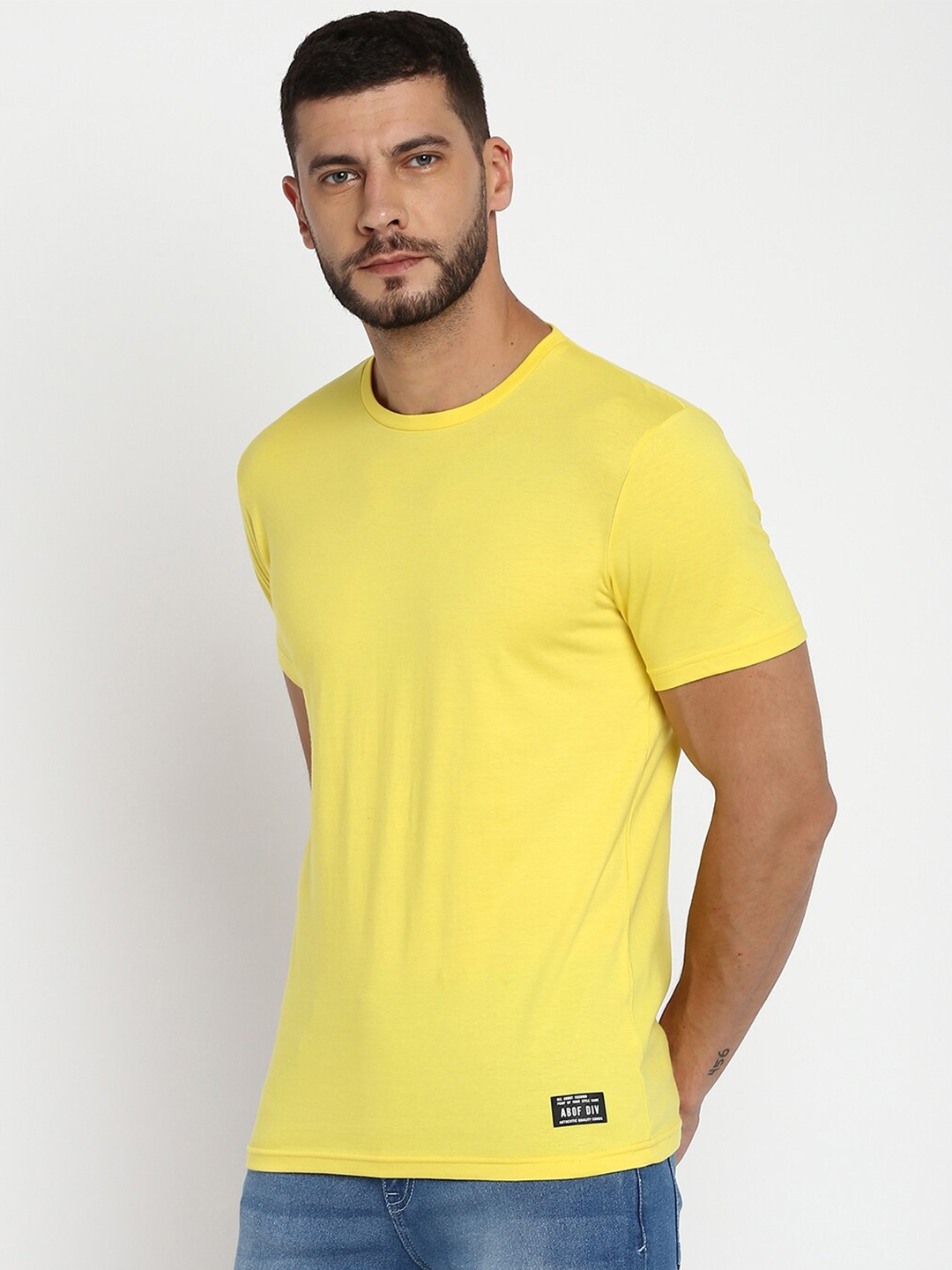 

abof Men Pack of 3 T-shirt, Yellow