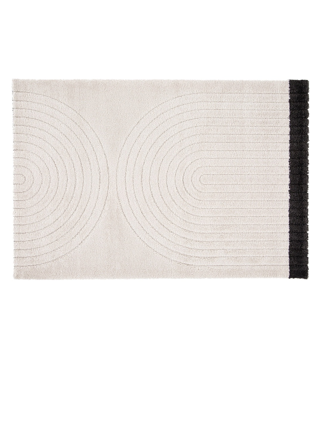 

DDecor Off White & Black Geometric Printed Carpets