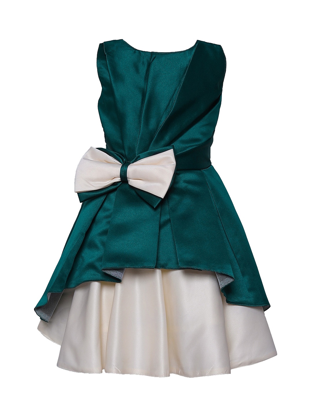 

The Magic Wand Green Satin Dress