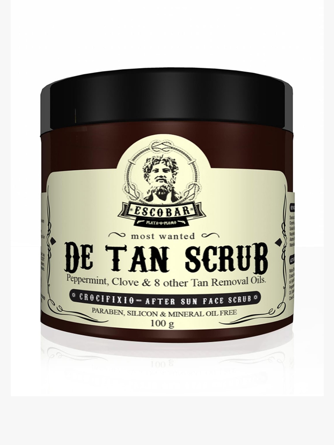 

ESCOBAR Men Most Wanted De Tan Face Scrub with Peppermint & Clove - 100 g, Cream