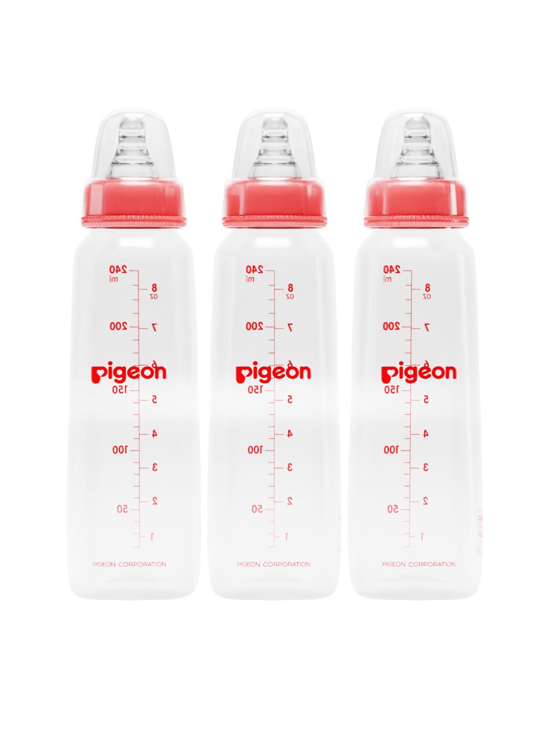 

Pigeon Set of 3 Transparent Feeding Bottle