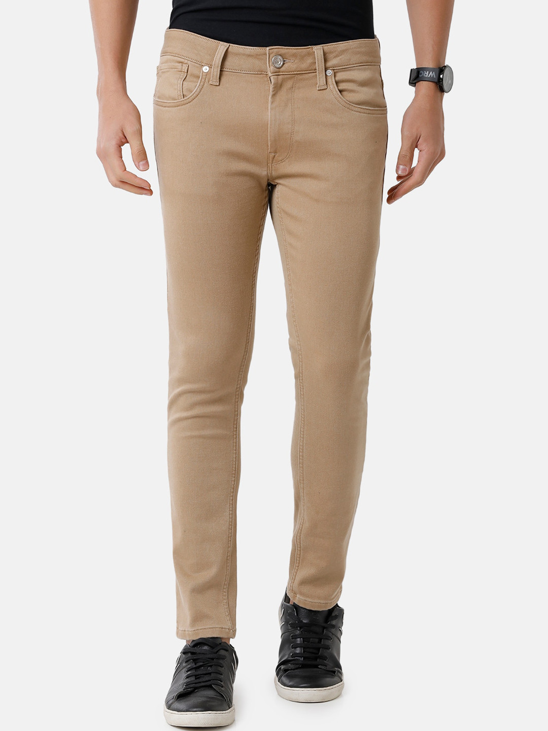 

Voi Jeans Men Khaki Skinny Fit Jeans