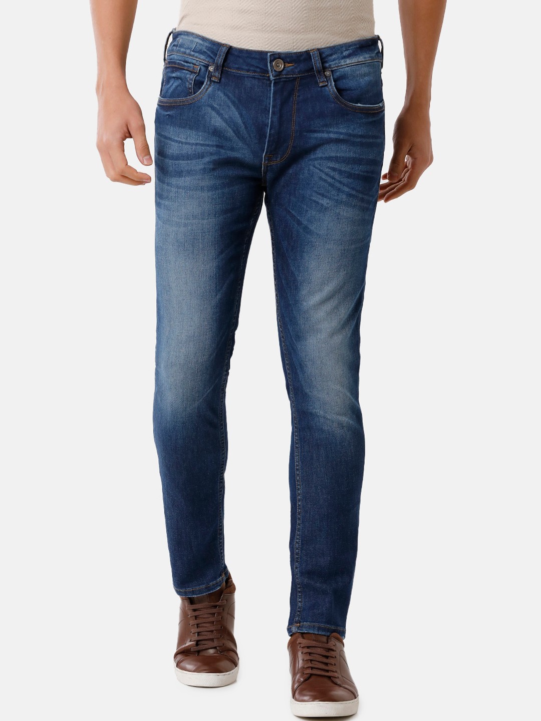 

Voi Jeans Men Blue Skinny Fit Light Fade Jeans