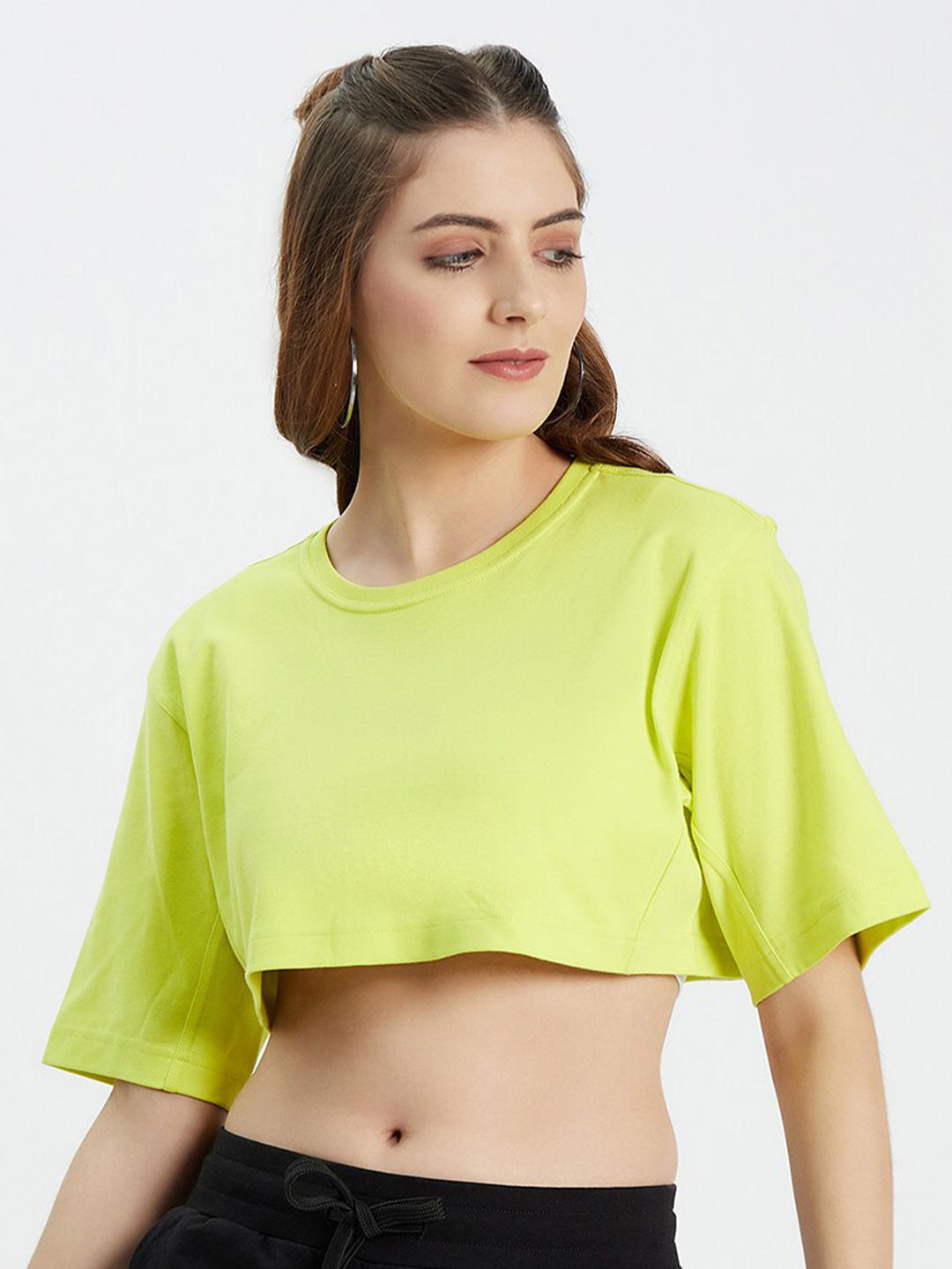 

EDRIO Lime Green Crop Top