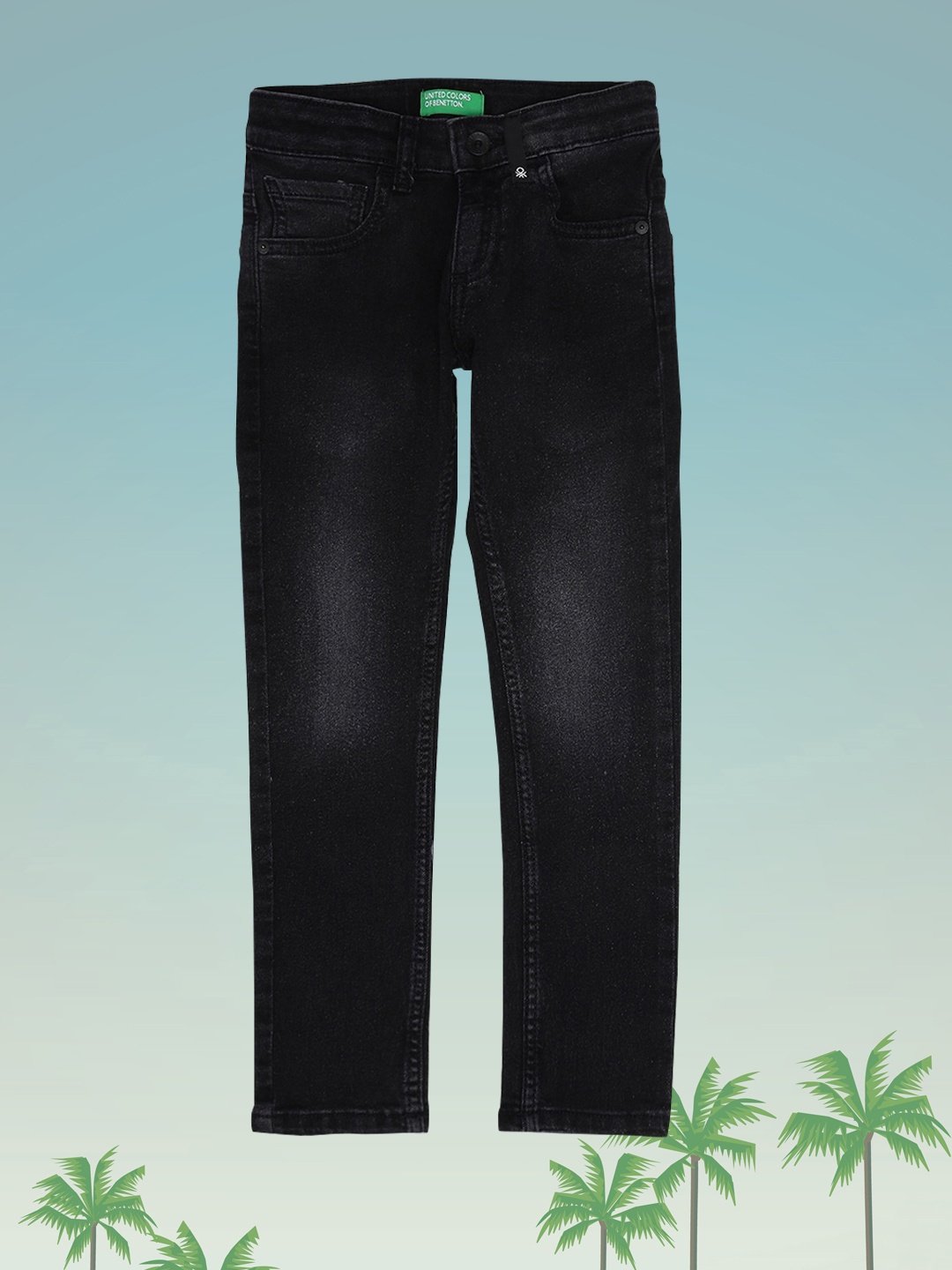 

United Colors of Benetton Boys Black Light Fade Jeans