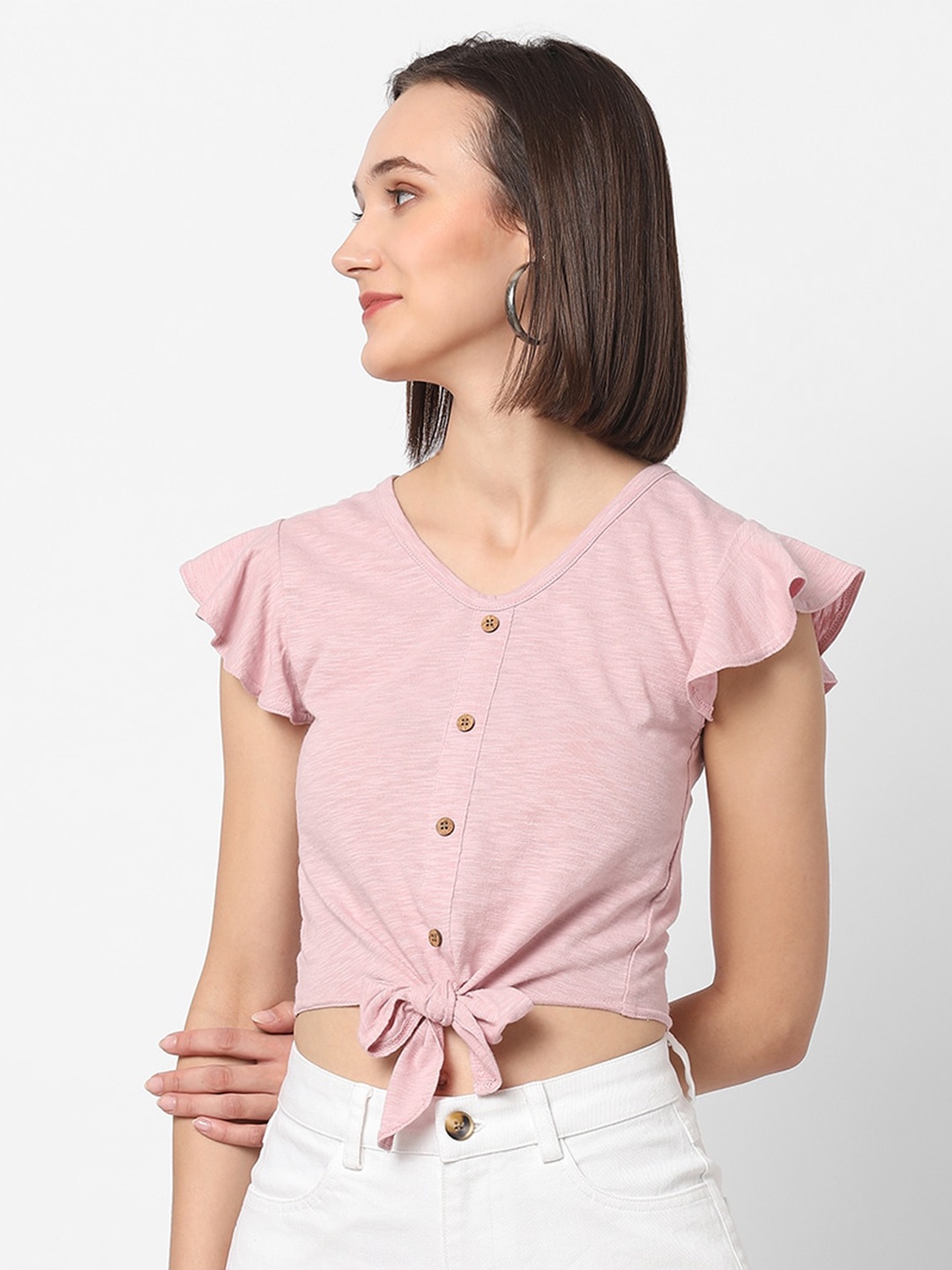 

VASTRADO Pink Crop Top