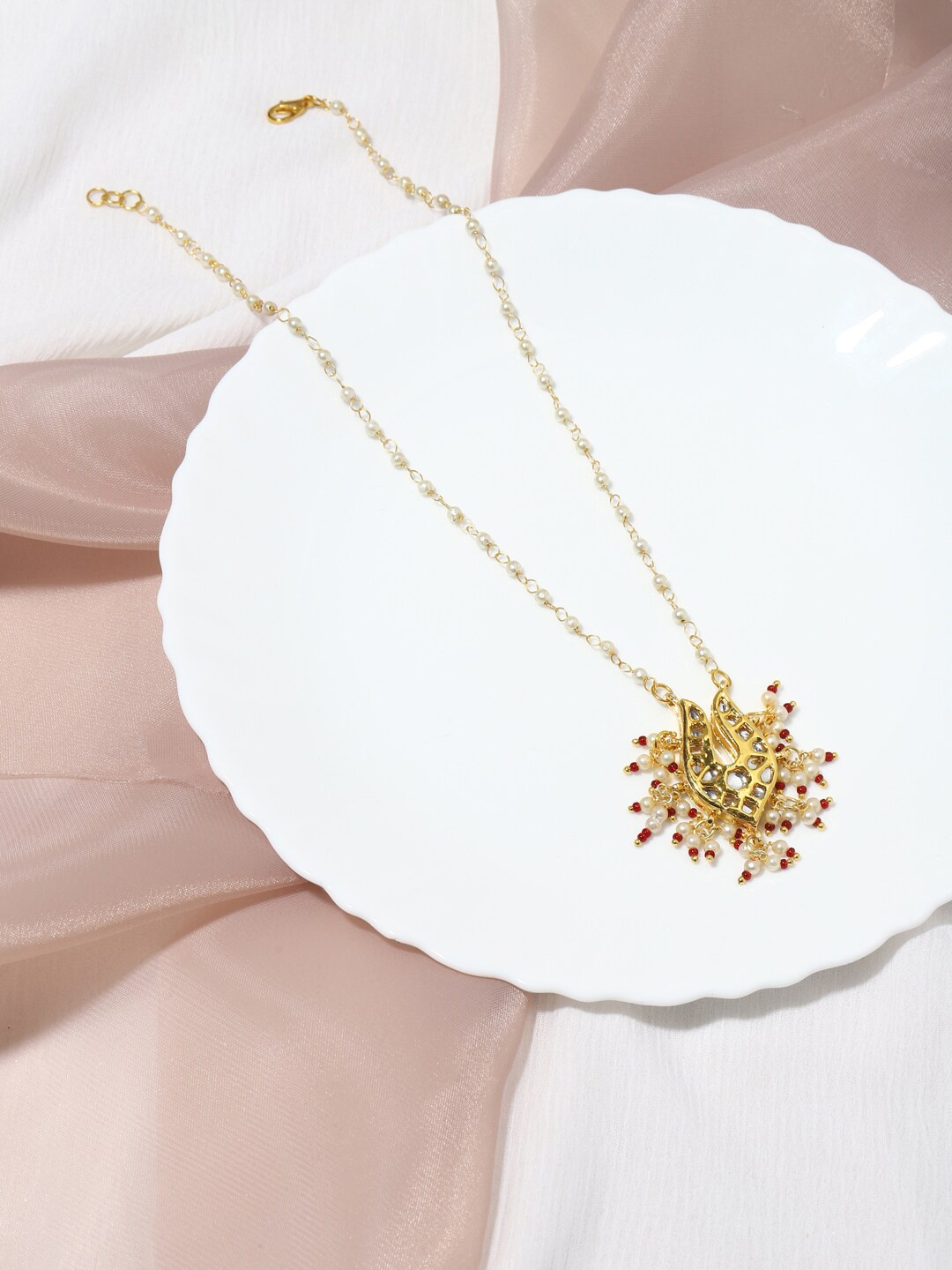 

Ruby Raang Gold-Plated Brass Necklace