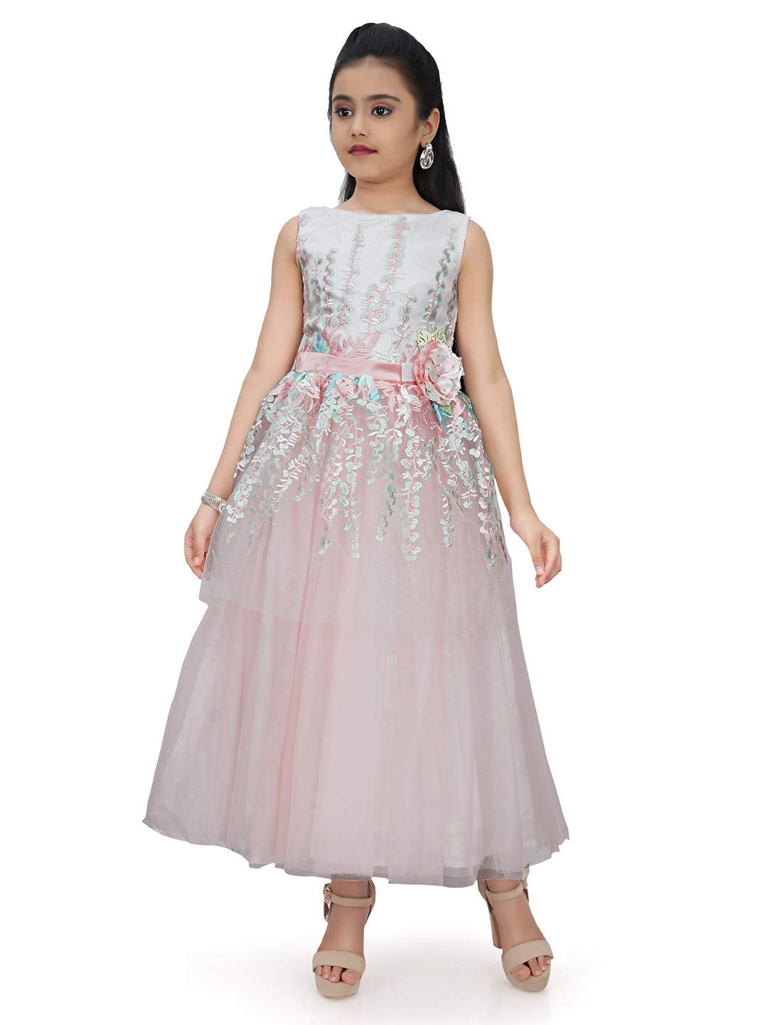 

Tiny Girl Pink Embellished Maxi Dress