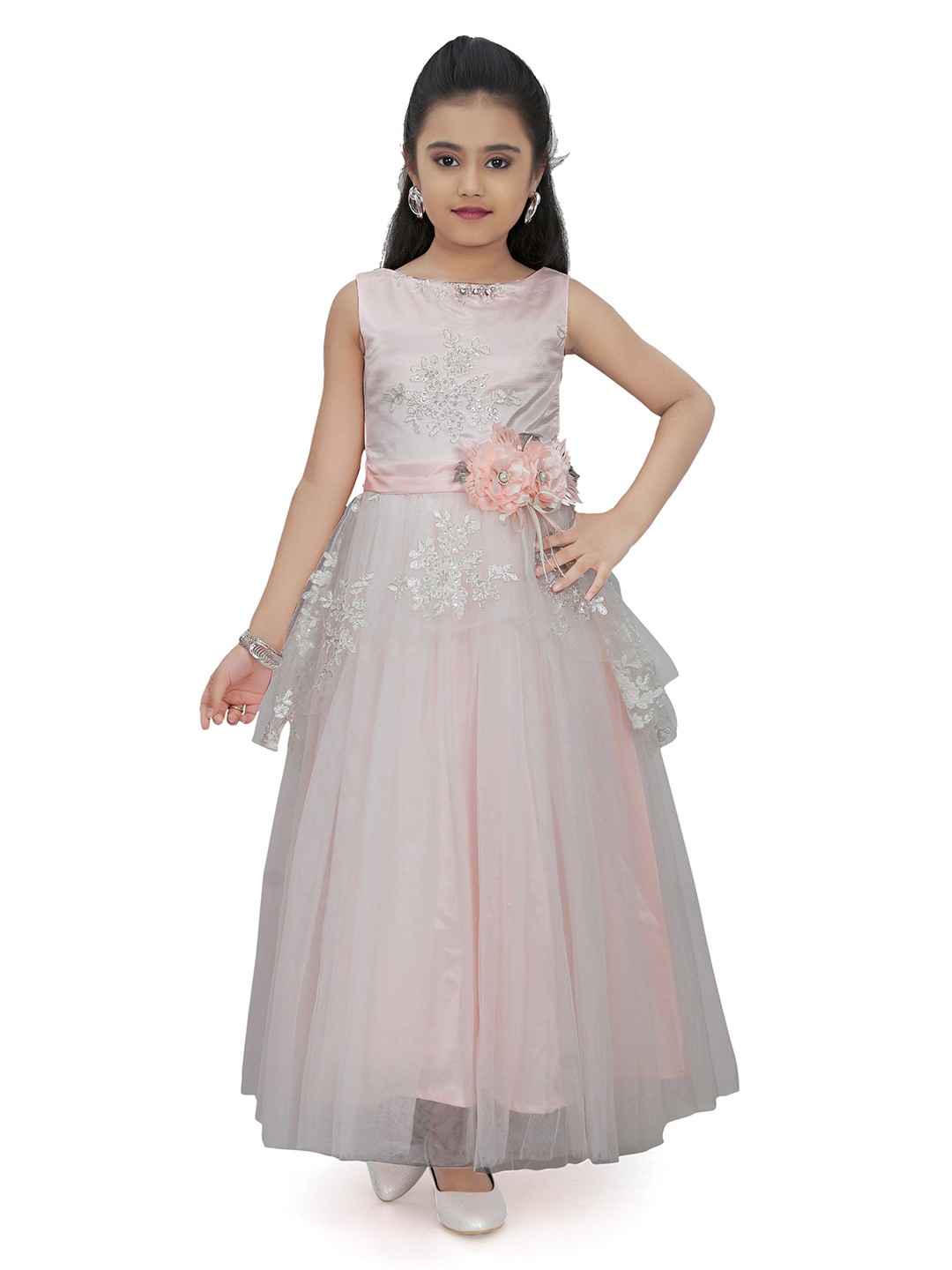 

Tiny Girl Girls Peach-Coloured Maxi Dress