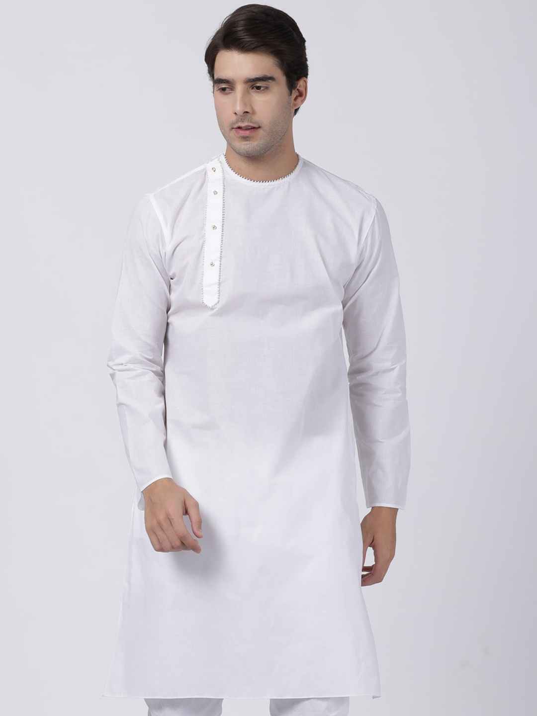 

VASTRAMAY Men White Kurta