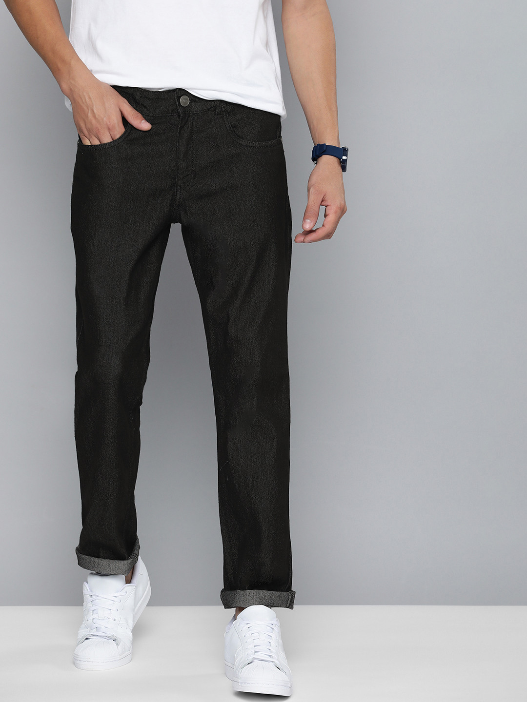 

Mast & Harbour Men Black Slim Fit Stretchable Jeans