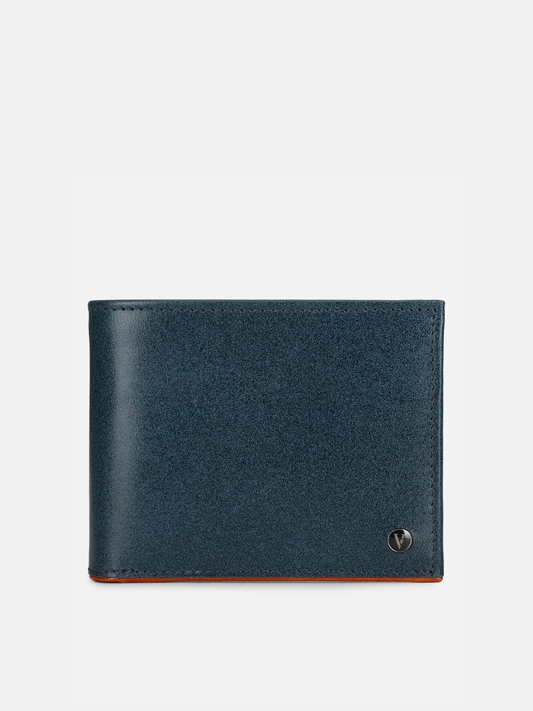 

Van Heusen Men Navy Blue Leather Two Fold Wallet