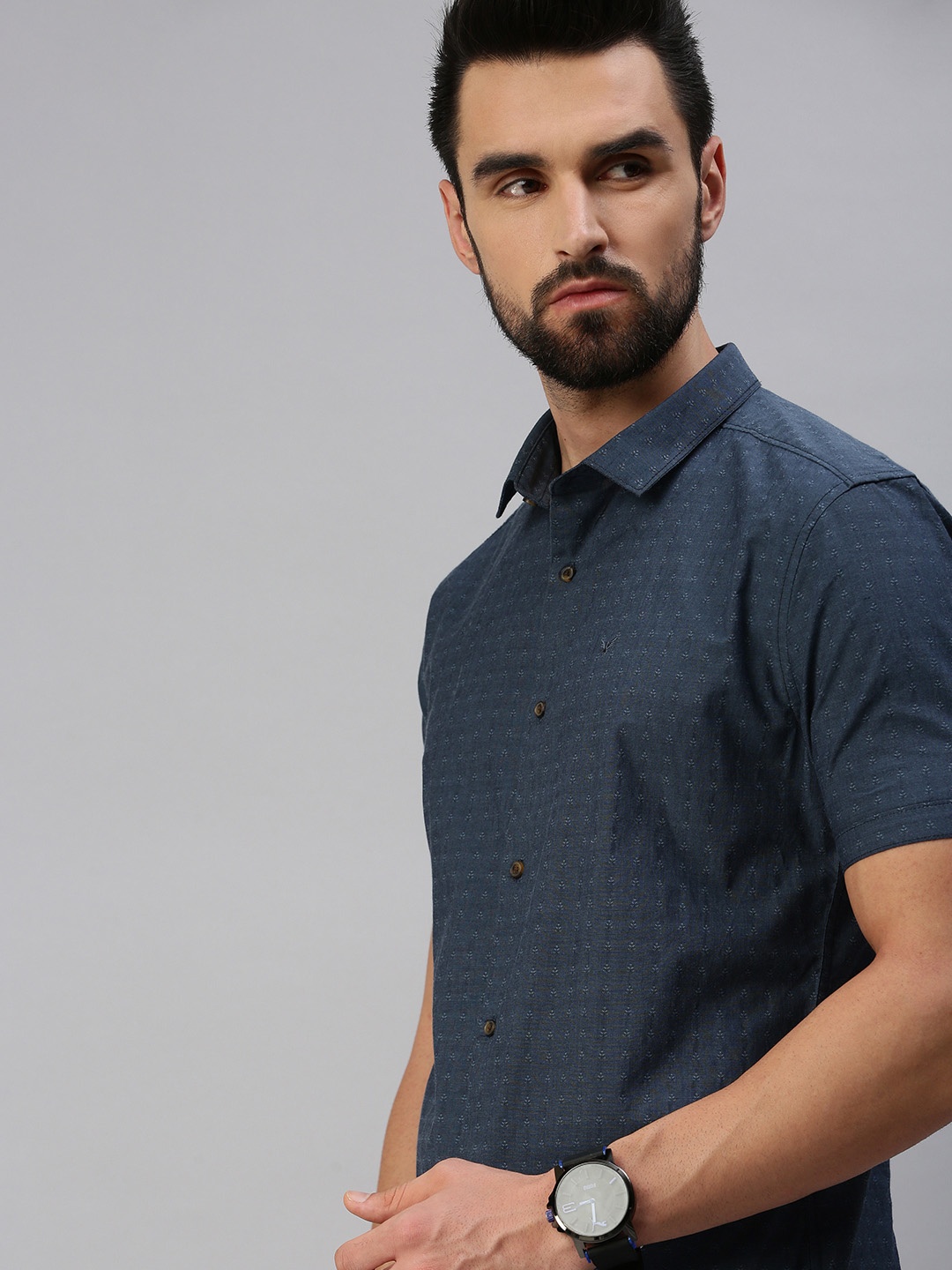 

SHOWOFF Men Blue Premium Slim Fit Casual Shirt