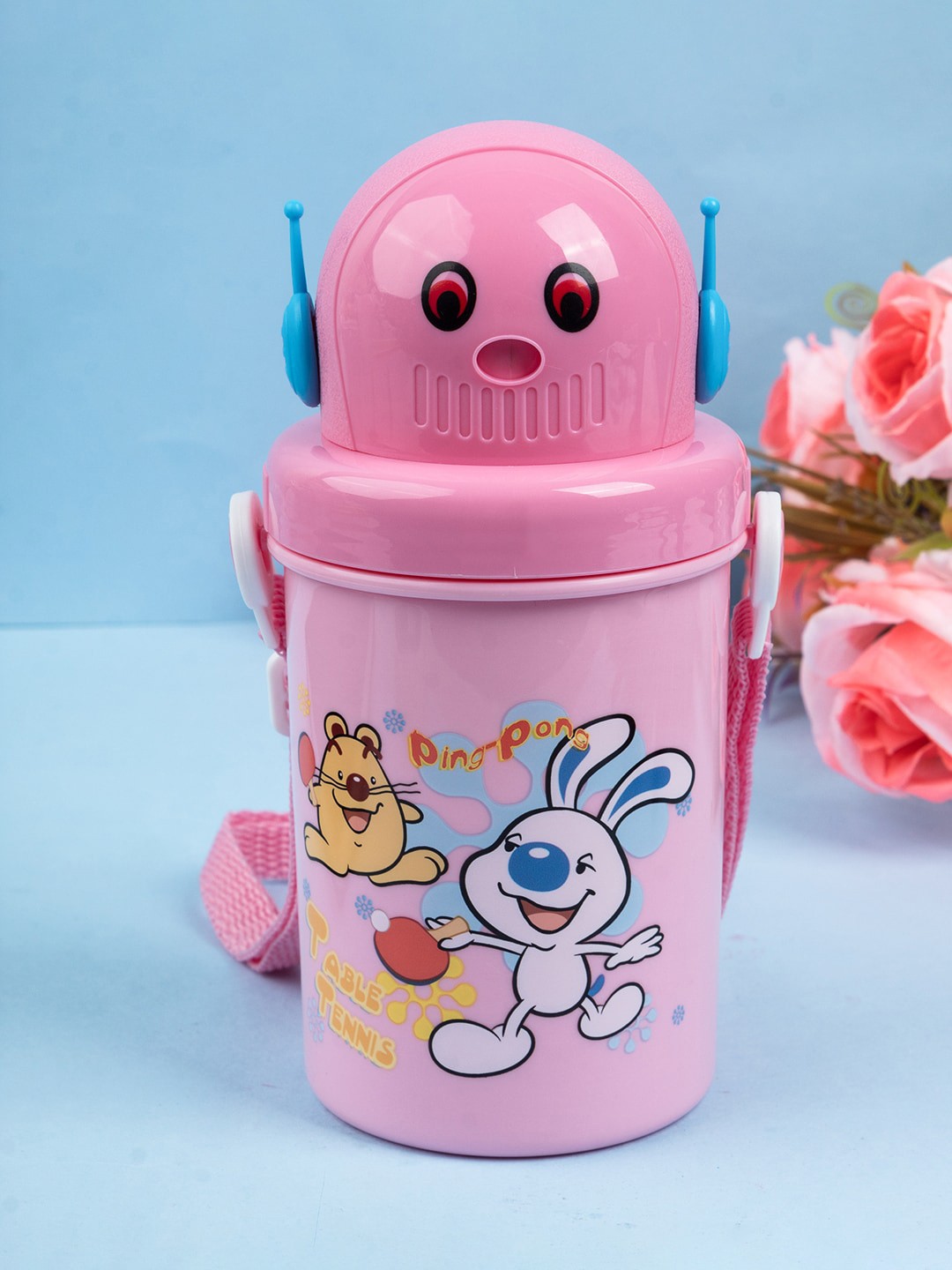 

MARKET99 Pink & Blue Printed Sipper Water Bottle