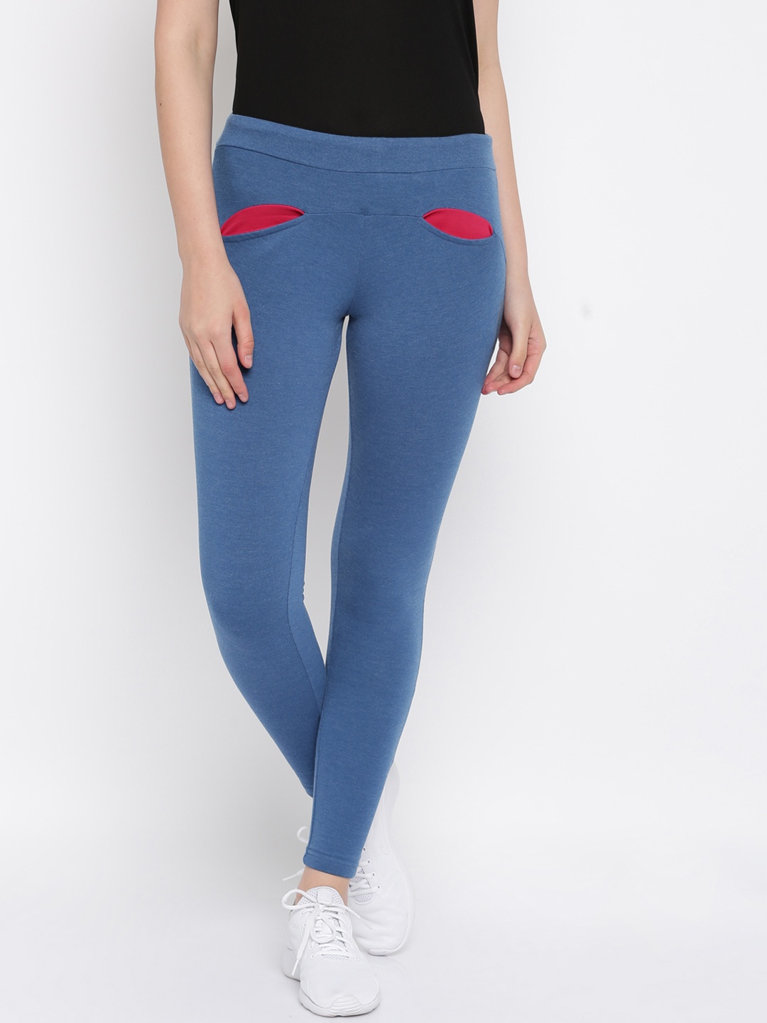 

Sweet Dreams Blue Solid Workout Track Pants