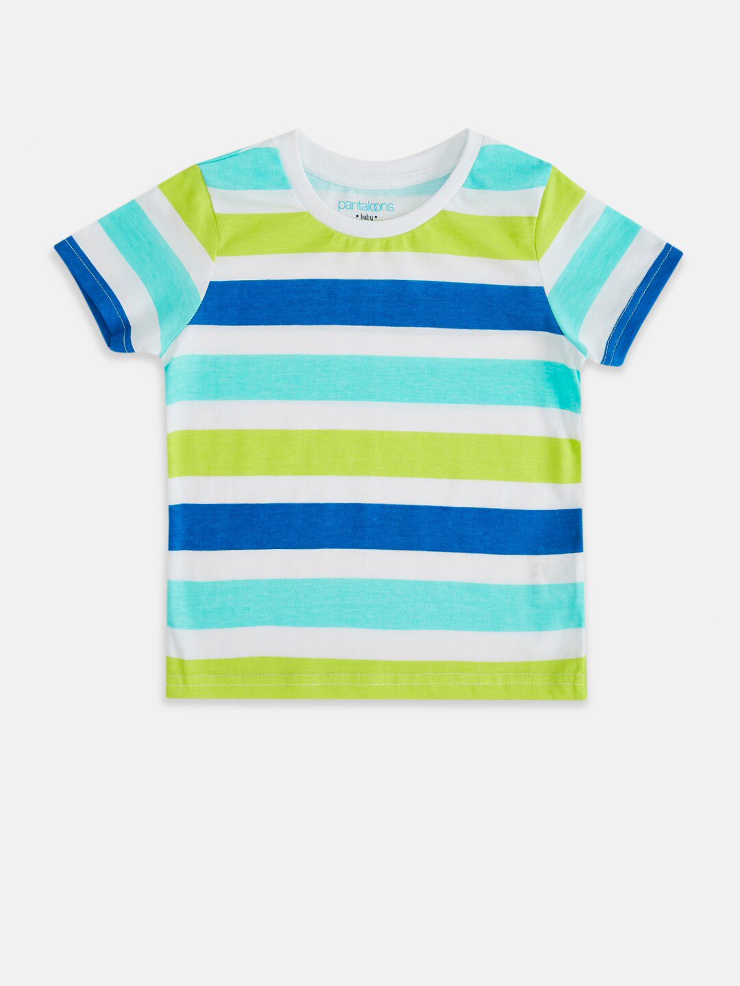 

Pantaloons Baby Boys Yellow Striped T-shirt