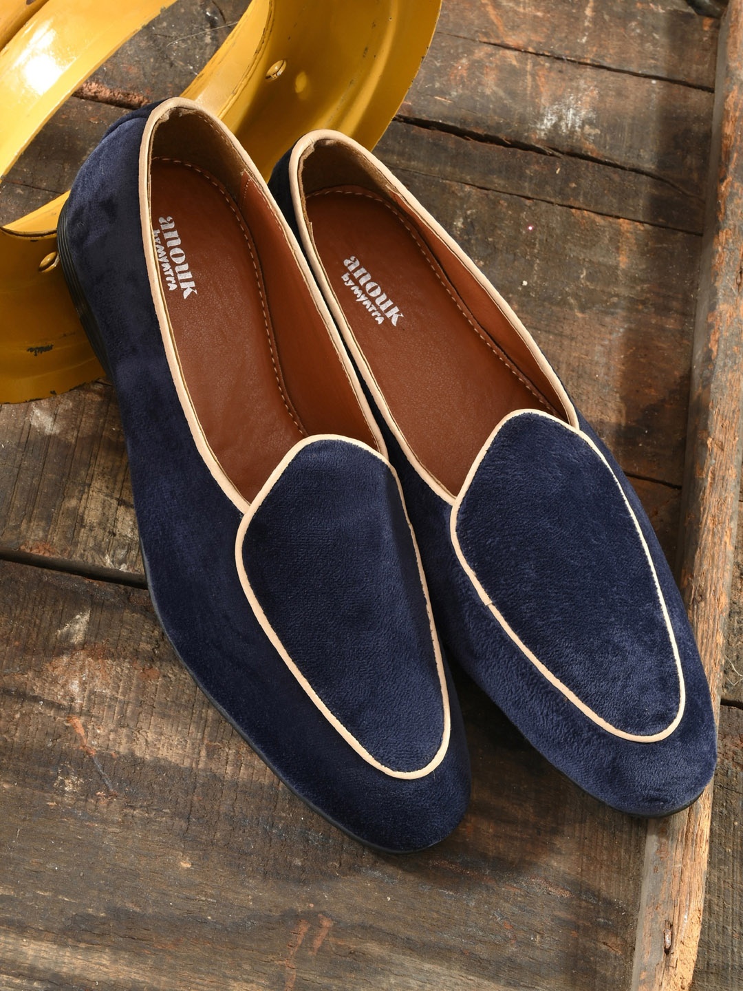 

Anouk Men Blue Suede Loafers
