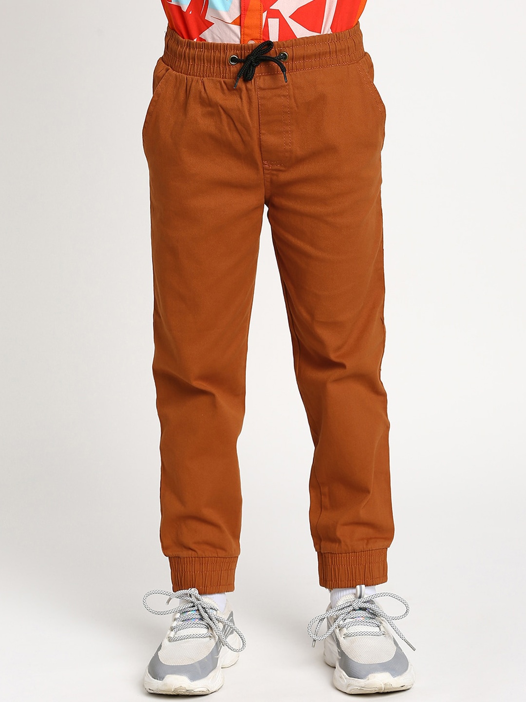 

MANET Boys Orange Relaxed Joggers Trousers