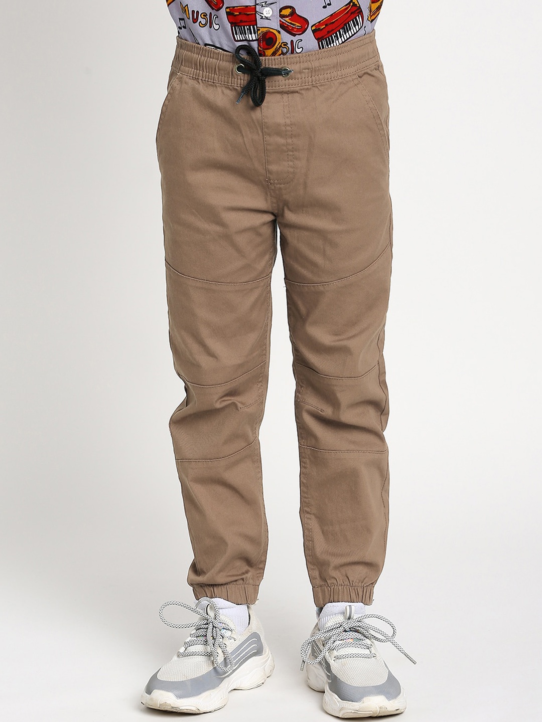 

MANET Boys Beige Relaxed Joggers Trousers