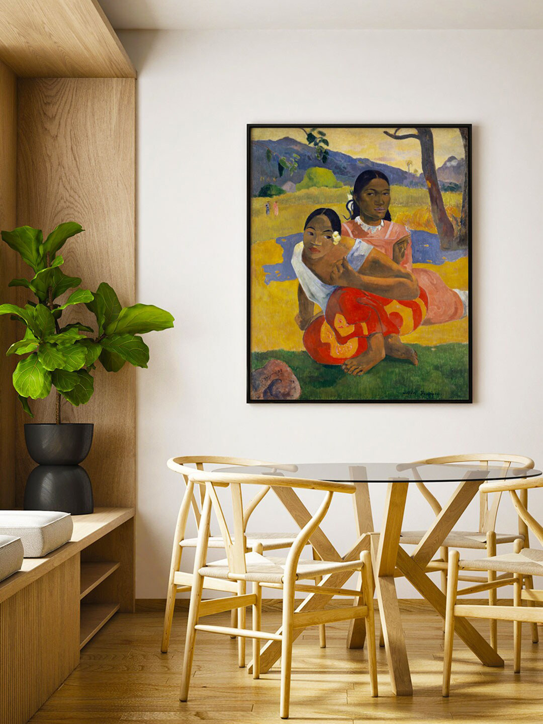 

ARTSPACE Blue When Will You Marry Canvas Painting Wall Art