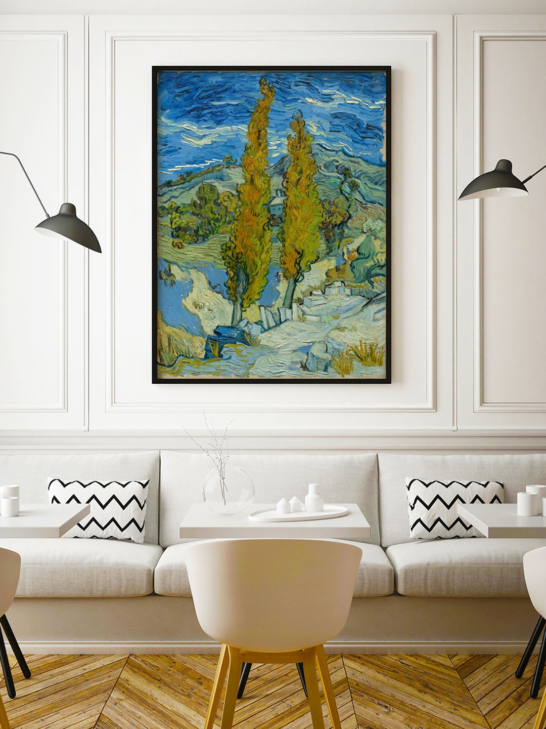 

ARTSPACE Multi- Colored Abstract Wood Alpilles Wall Art