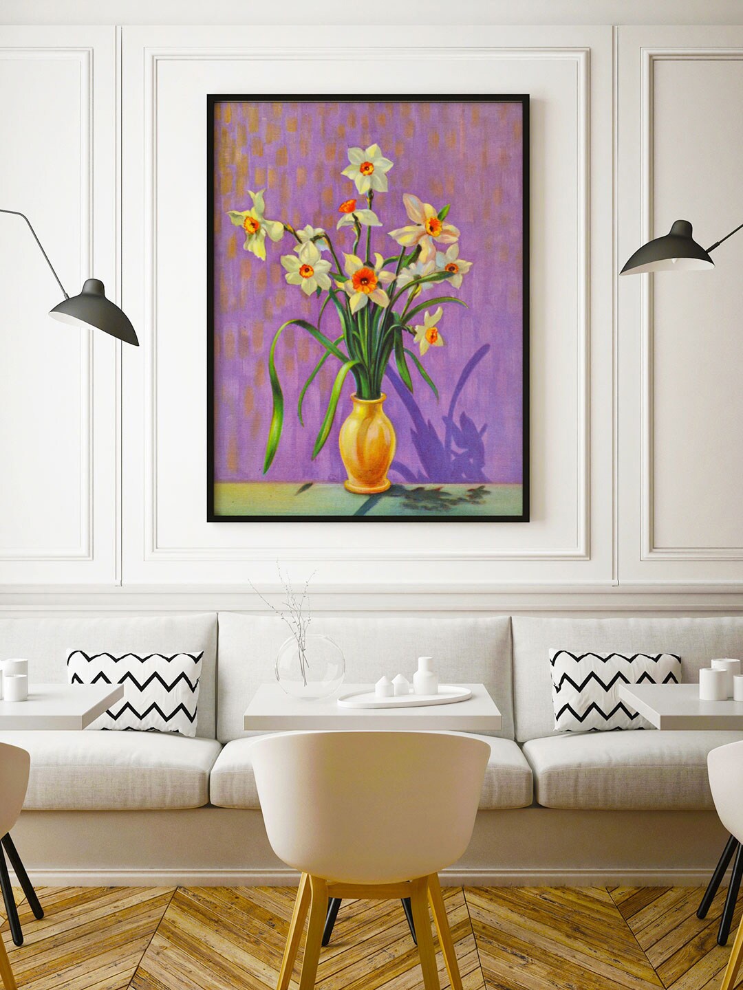 

ARTSPACE Blue Floral Canvas Painting