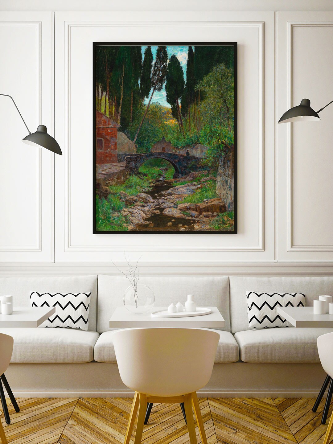 

ARTSPACE Blue & Green An Old Stone Bridge Painting Wall Art