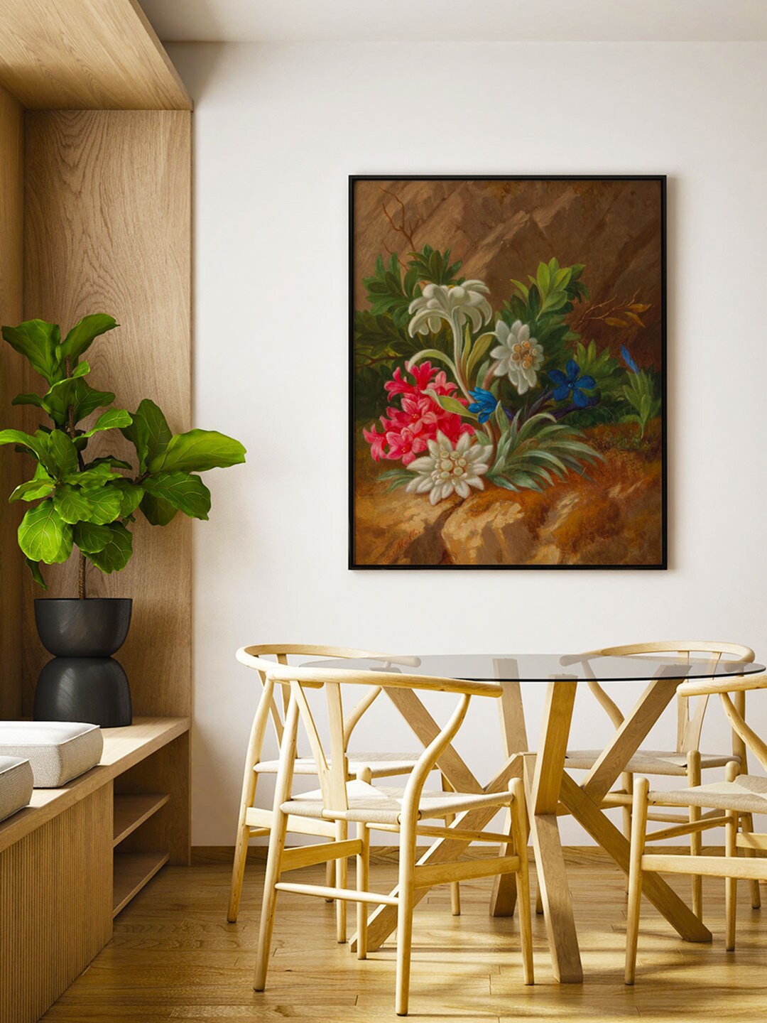

ARTSPACE Blue & Yellow Sun Shade Canvas Painting