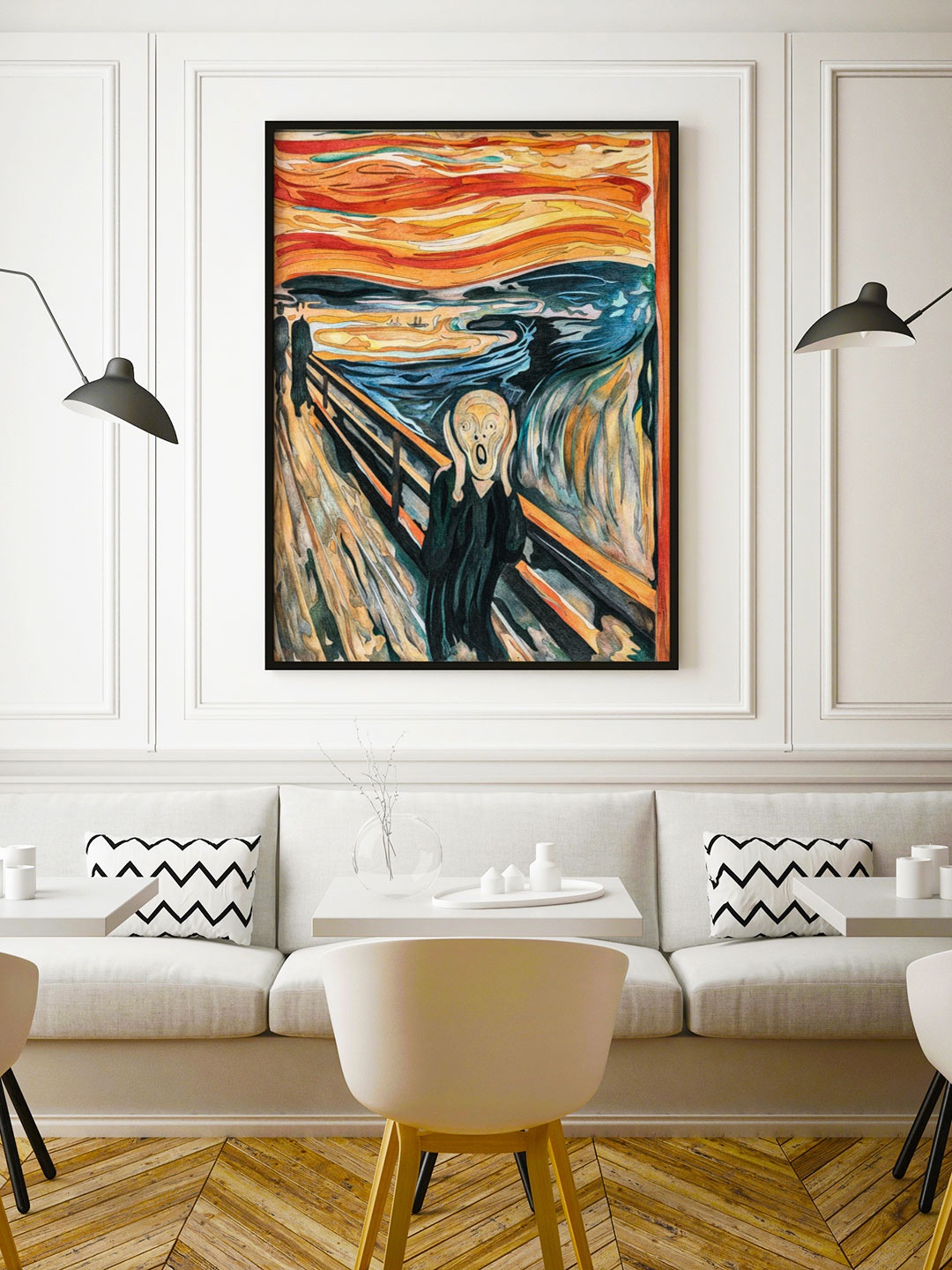 

ARTSPACE Black & Orange Abstract Framed Wall Art