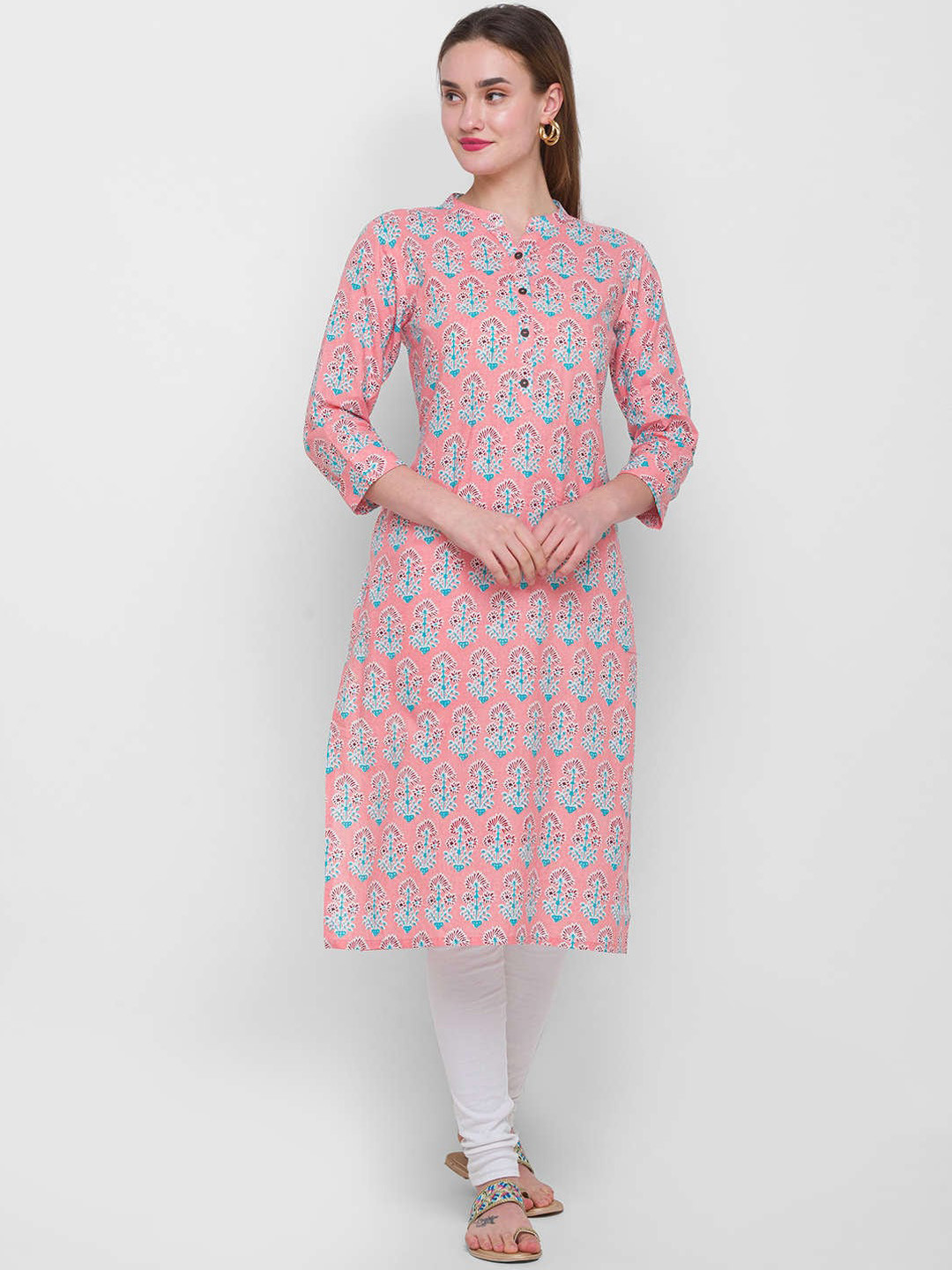 

ZOLA Women Pink Embroidered Kurta