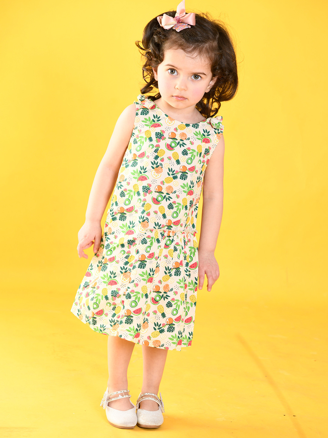 

Beebay Multicoloured Floral A-Line Dress, Multi