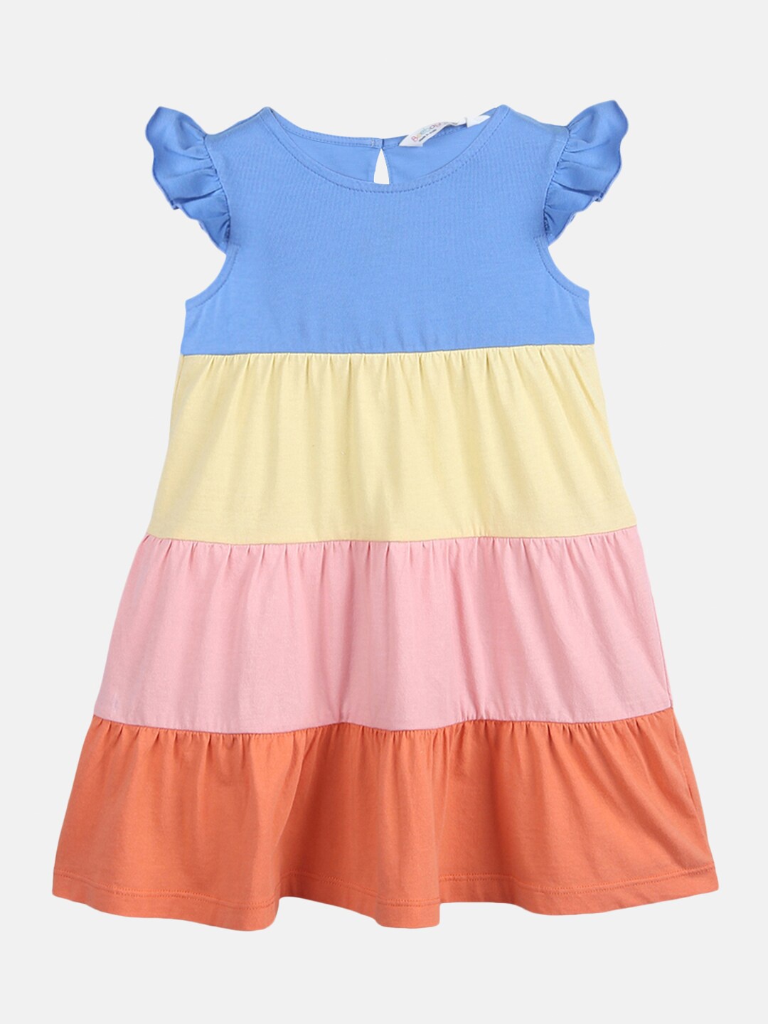 

Beebay Multicoloured Colourblocked A-Line Dress, Multi