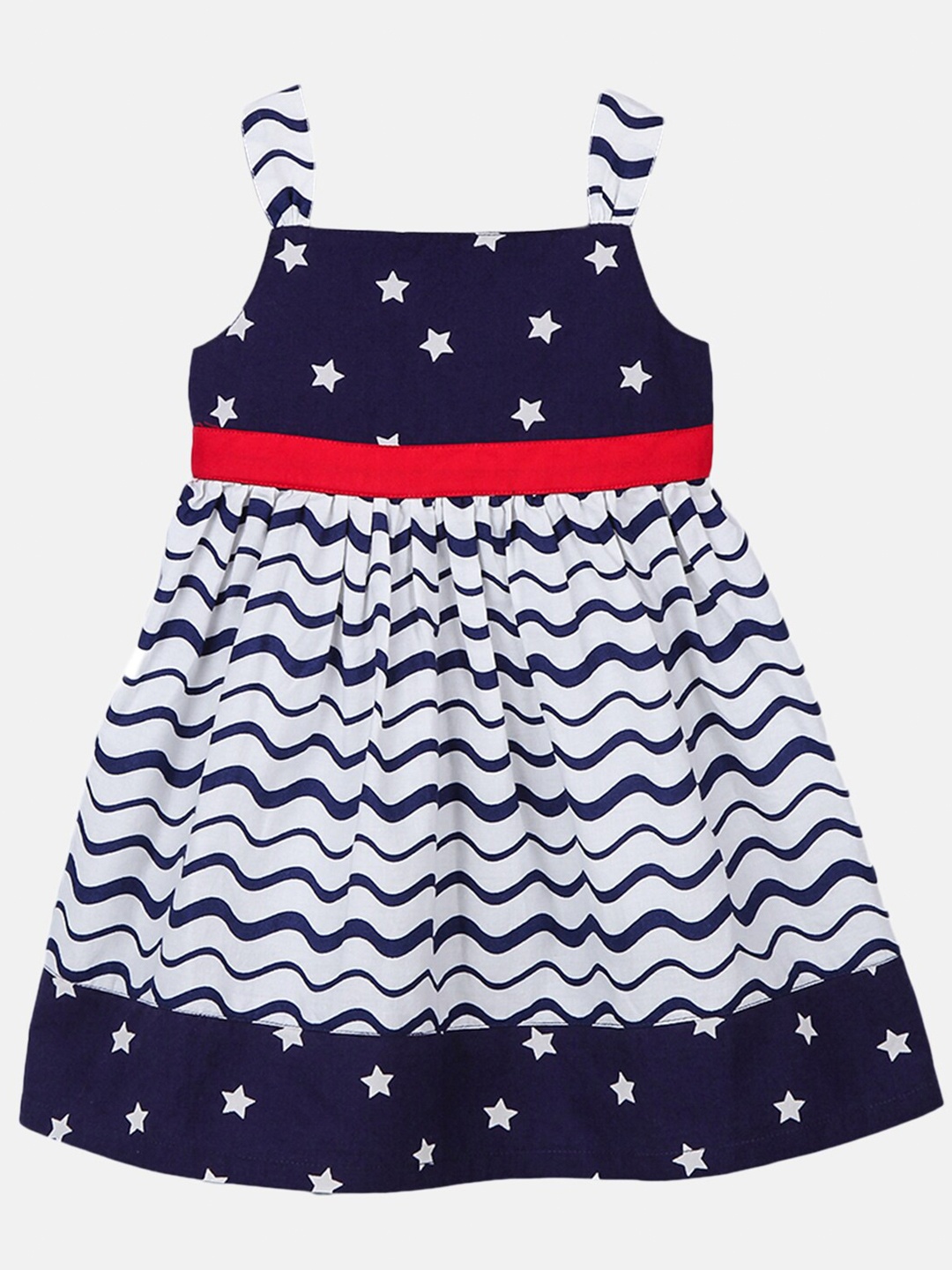 

Beebay Navy Blue A-Line Dress