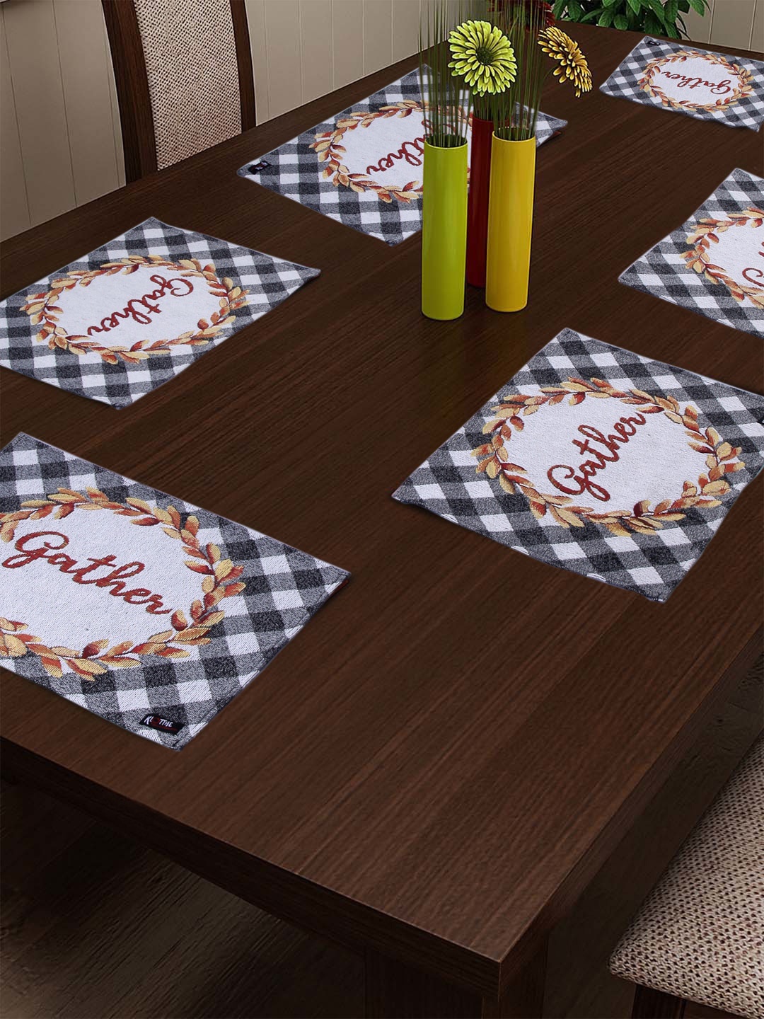 

KLOTTHE Unisex Multi Coloured Table Placemats