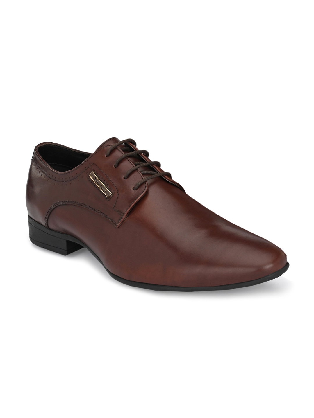 

Alleviater Men Brown Solid Leather Formal Derbys