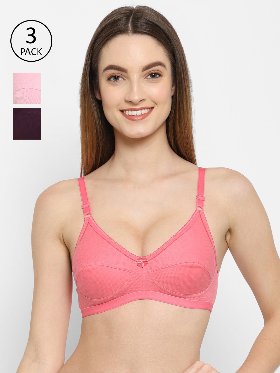 

Floret Rose & Peach-Coloured Bra