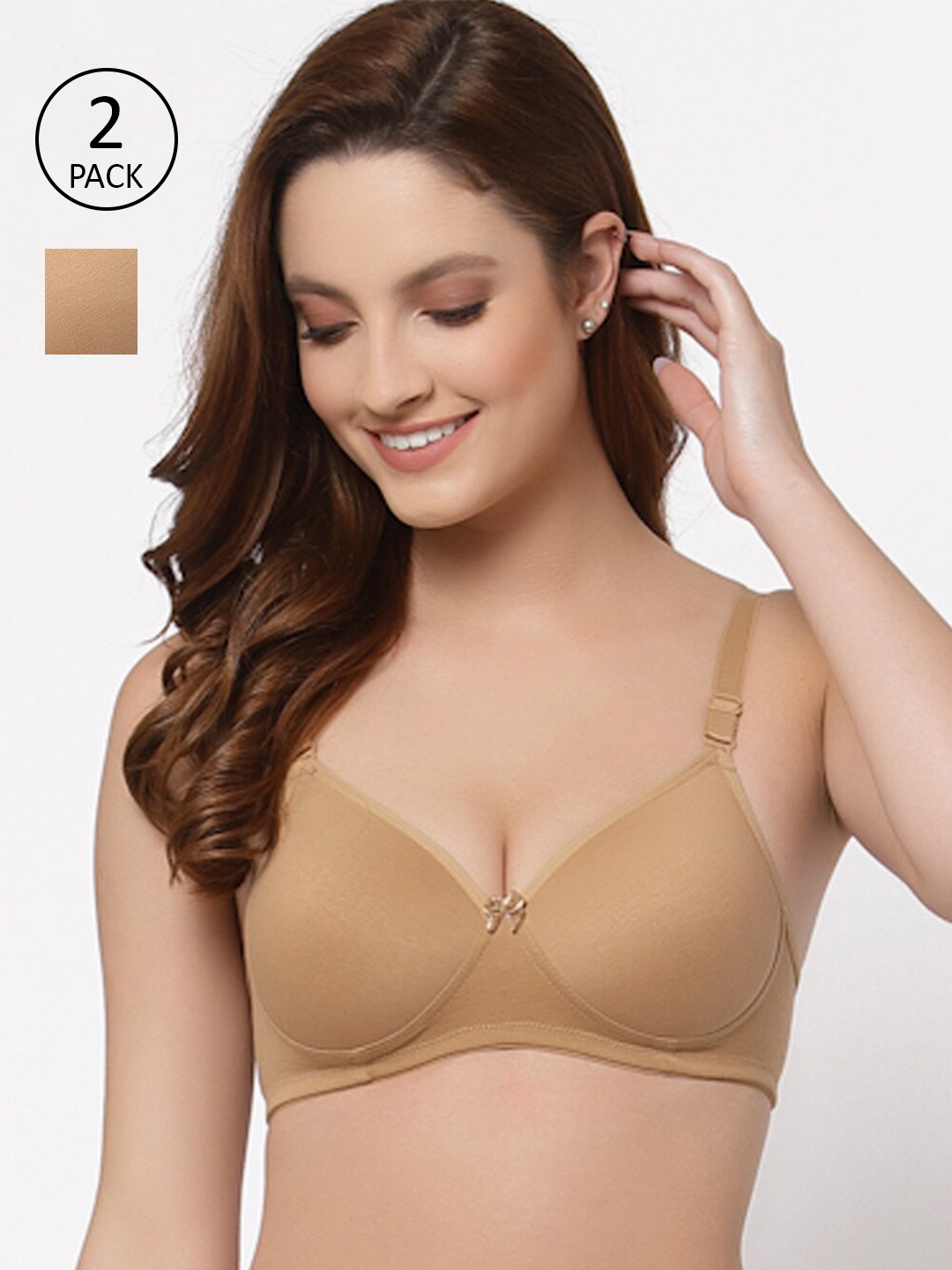 

Floret Nude-Coloured Bra Lightly Padded
