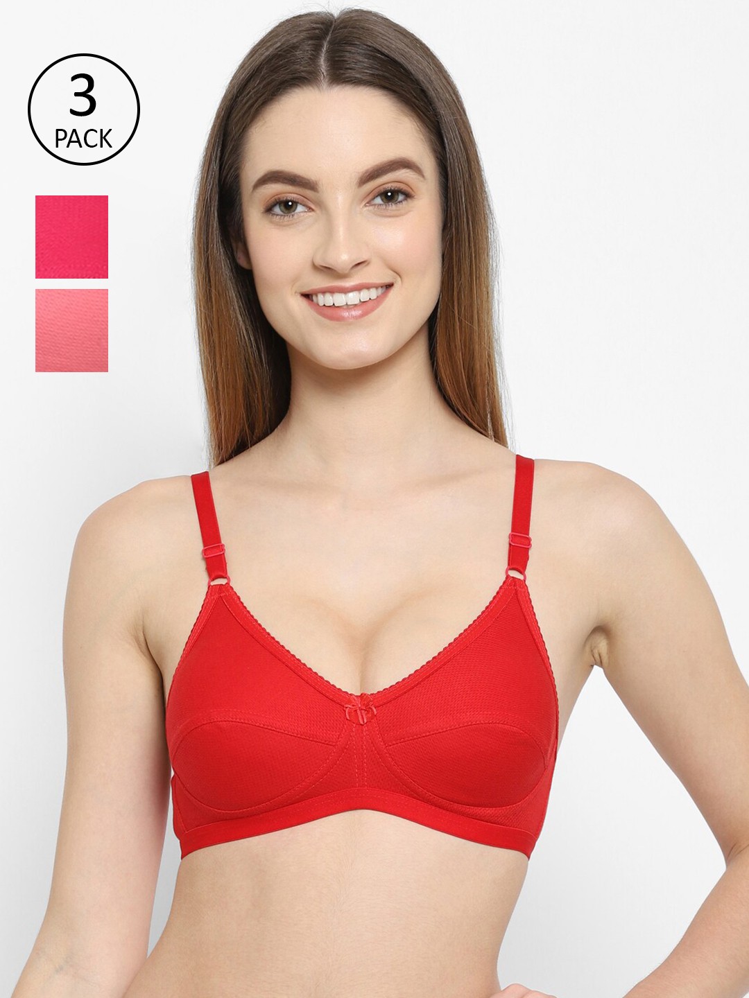 

Floret Red & Magenta Bra