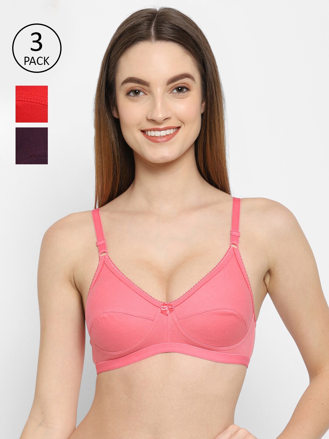 

Floret Pack of 2 T-shirt Bra, Rose