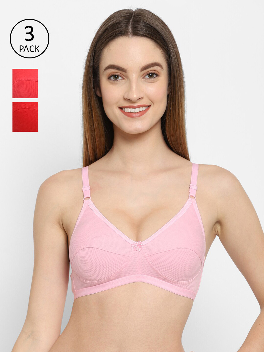 

Floret Pink & Red Bra