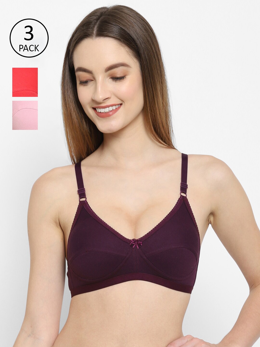 

Floret Burgundy & Red Bra