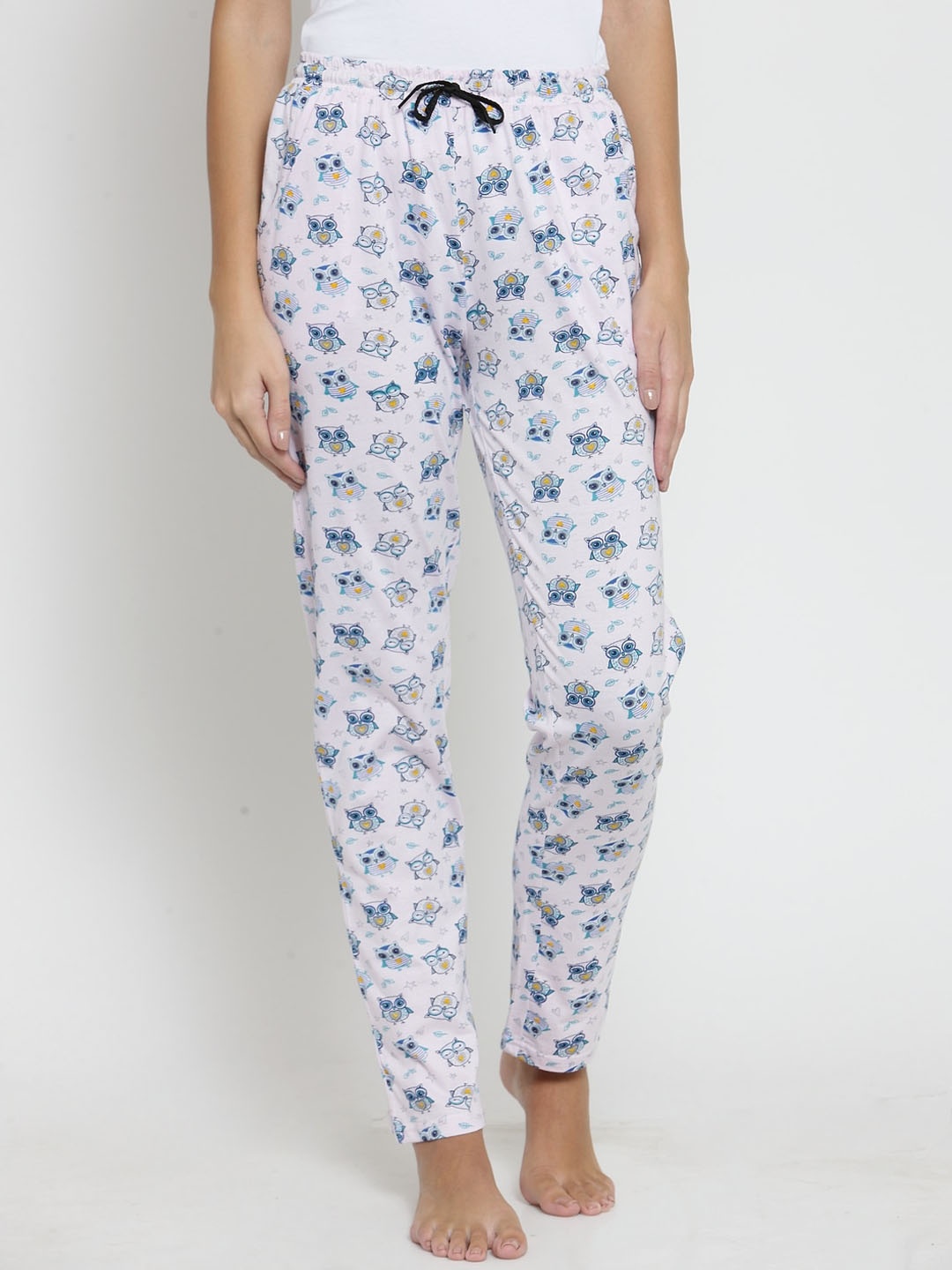 

Boston Club Women Mauve Printed Pure Cotton Lounge Pants