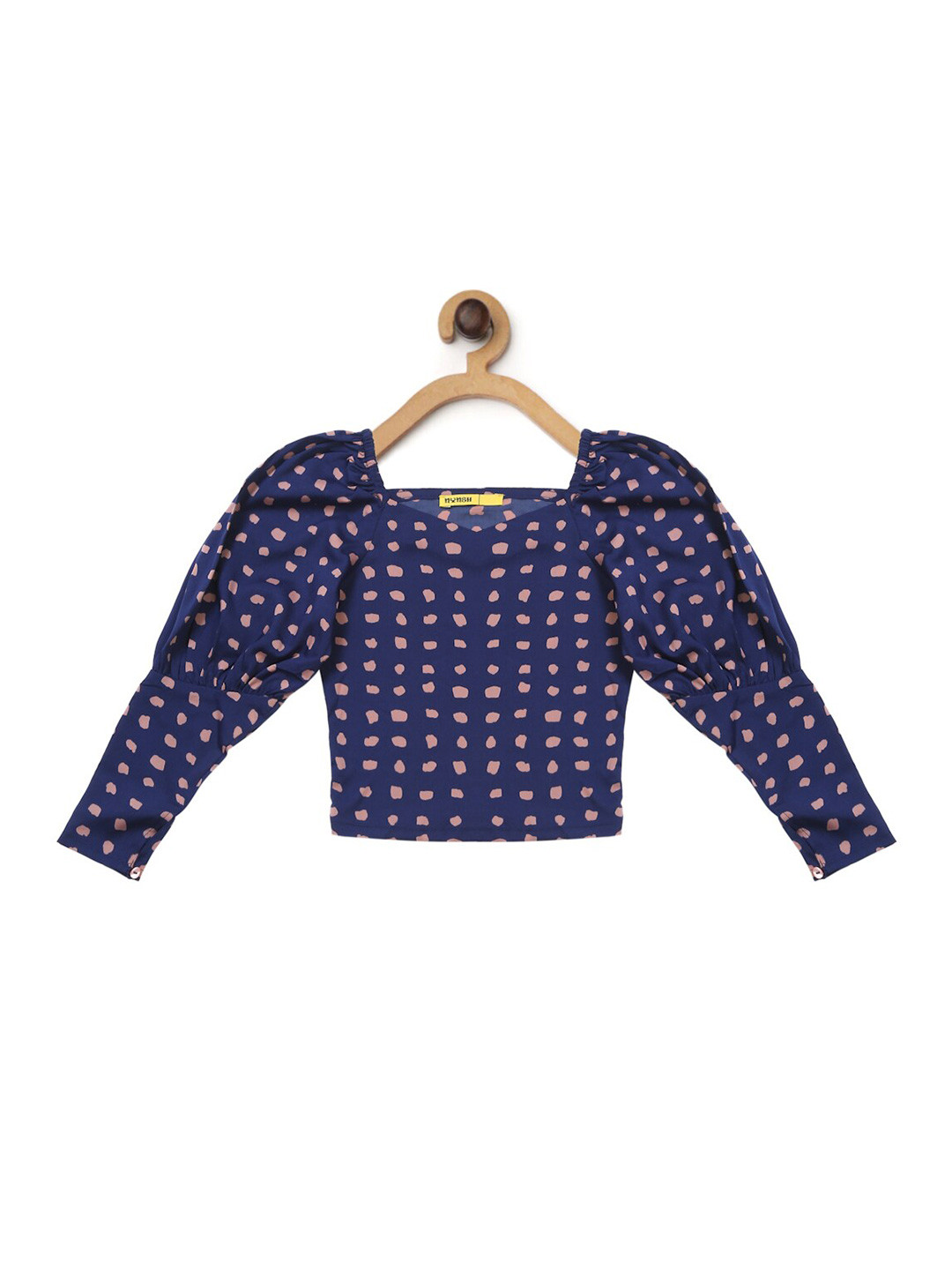 

NYNSH- PlusS Kids Navy Blue Floral Print Top